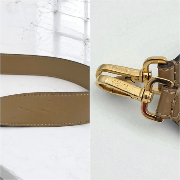 ✨️Authentic Large Fendi Sunshine Medium Brown FF jacquard fabric bag - Picture 5 of 12